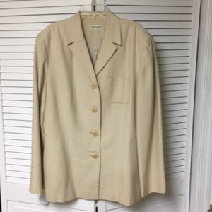 Ann Taylor light taupe suit jacket